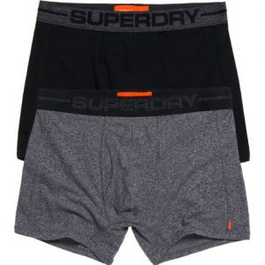 Superdry Sport Bokserit 2 Kpl Pakkaus Harmaa