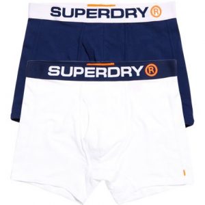 Superdry Sport Bokserit 2 Kpl Pakkaus Laivastonsininen