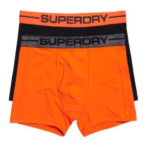 Superdry Sport Bokserit 2 Kpl Pakkaus Musta