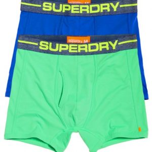 Superdry Sport Bokserit 2 Kpl Pakkaus Sininen