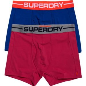 Superdry Sport Bokserit 2 Kpl Pakkaus Vaaleanpunainen