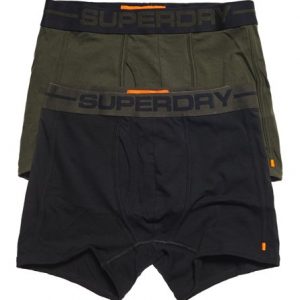 Superdry Sport Bokserit 2 Kpl Pakkaus Vihreä